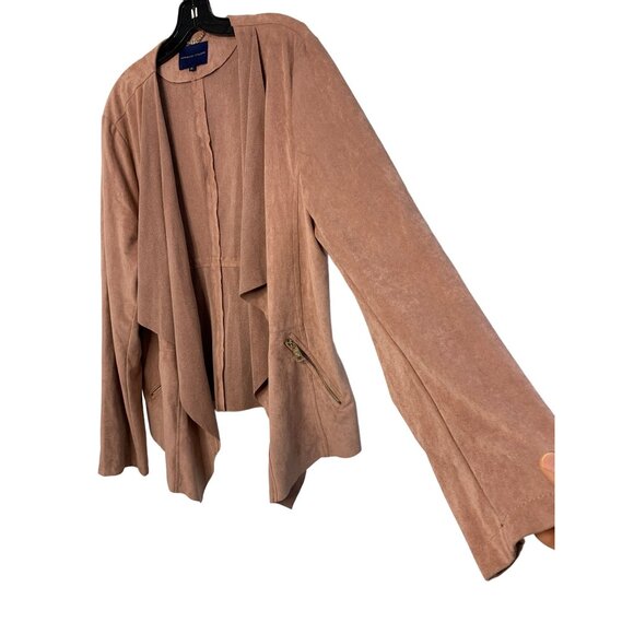 Adrienne Vittadini Women's Waterfall Jacket XXL Cardi Drape Microfiber 7289 - Picture 2 of 8